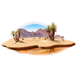 Desert Mirage Scene Png 06252024 PNG Image