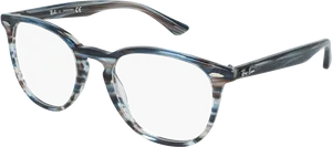 Designer Acetate Eyeglasses Transparent Frame PNG Image