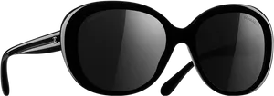 Designer Sunglasses Black Background PNG Image