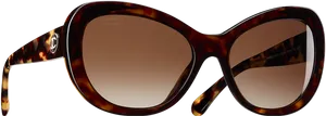 Designer Sunglasses Tortoiseshell Frame PNG Image