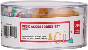 Desk Accessories Set Office Supplies PNG Image