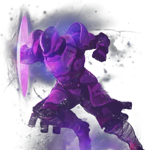 Destiny2 Void Titan Charging PNG Image