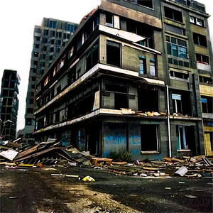 Destroyed City Center Png Htd PNG Image