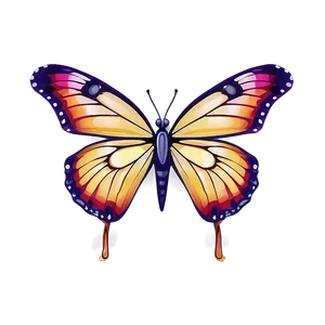 Detailed 3d Butterfly Illustration Png Tis PNG Image