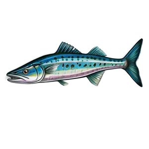 Detailed Barracuda Drawing Png Hpx71 PNG Image