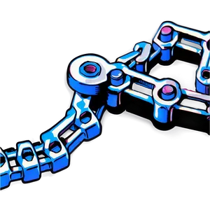 Detailed Bike Chain Drawing Png Dxf PNG Image