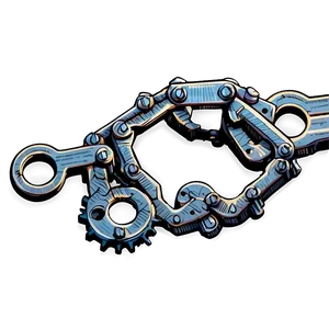 Detailed Bike Chain Drawing Png Eqn70 PNG Image