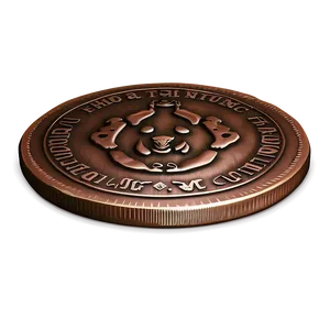 Detailed Bronze Coin Png 24 PNG Image