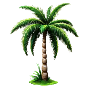 Detailed Cartoon Palm Tree Png Cwg PNG Image