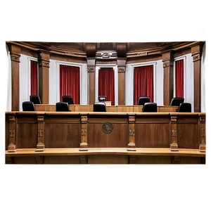 Detailed Courtroom Sketch Png 26 PNG Image