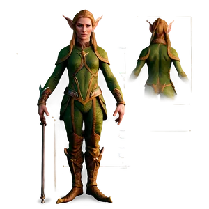 Detailed Elf Body Png 06282024 PNG Image