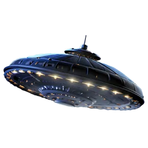 Detailed Flying Saucer Render Png Nso61 PNG Image