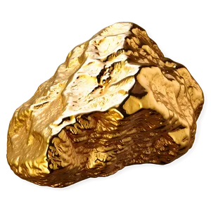 Detailed Gold Nugget Png Tua PNG Image