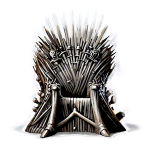 Detailed Iron Throne Artwork Png Smu84 PNG Image