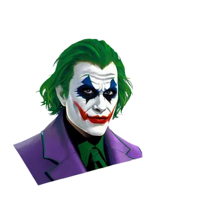 Detailed Joker Face Makeup Png Wsv23 PNG Image