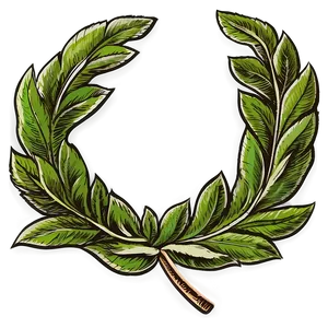 Detailed Laurel Illustration Png 06292024 PNG Image