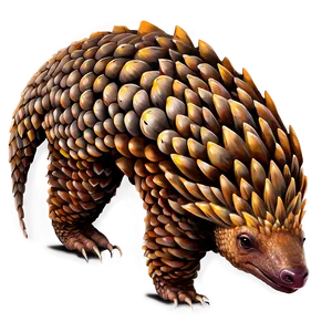 Detailed Pangolin Drawing Png Yxy PNG Image