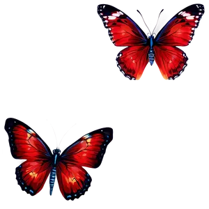 Detailed Red Butterfly Png 79 PNG Image