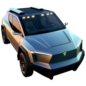 Detailed Tesla Cybertruck Illustration Png 57 PNG Image