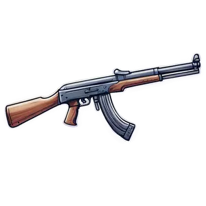 Detailed Tommy Gun Sketch Png 27 PNG Image