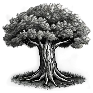 Detailed Tree Sketch Png Ylh59 PNG Image