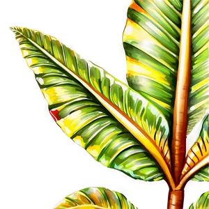 Detailed Tropical Leaf Artwork Png 94 PNG Image