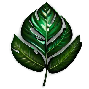 Detailed Tropical Leaf Artwork Png Tvc45 PNG Image