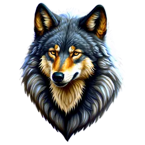 Detailed Wolf Head Sketch Png Egw PNG Image