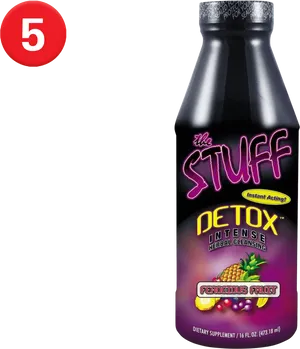 Detox Intense Herbal Cleansing Bottle PNG Image