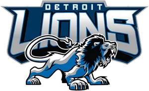 Detroit Lions Logo Graphic PNG Image