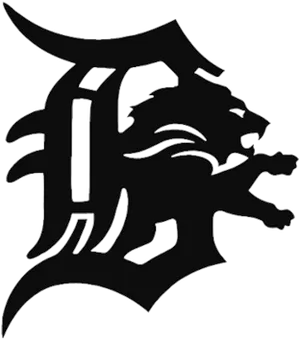 Detroit Lions Logo Outline PNG Image