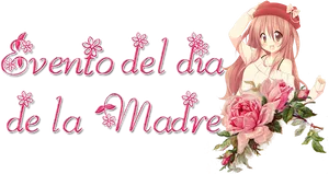 Dia De La Madre Anime Event Banner PNG Image