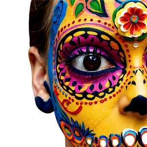 Dia De Los Muertos Face Paint Png 06112024 PNG Image