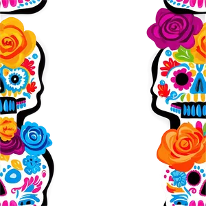 Dia De Los Muertos Sugar Skulls Png 06112024 PNG Image