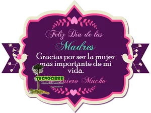 Diadela Madre Celebration Graphic PNG Image