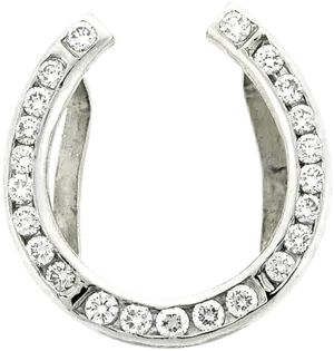 Diamond Hoop Earrings Silver PNG