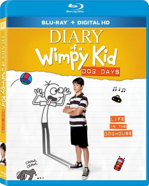 Diaryofa Wimpy Kid Dog Days Blu Ray Cover PNG Image