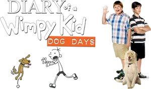 Diaryofa Wimpy Kid Dog Days Promotional Artwork PNG Image