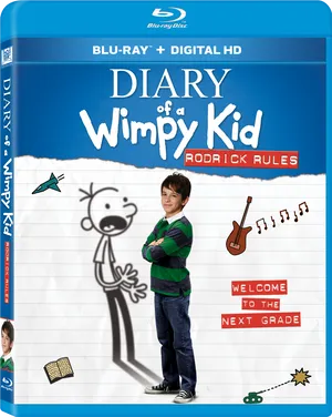 Diaryofa Wimpy Kid Rodrick Rules Blu Ray Cover PNG Image