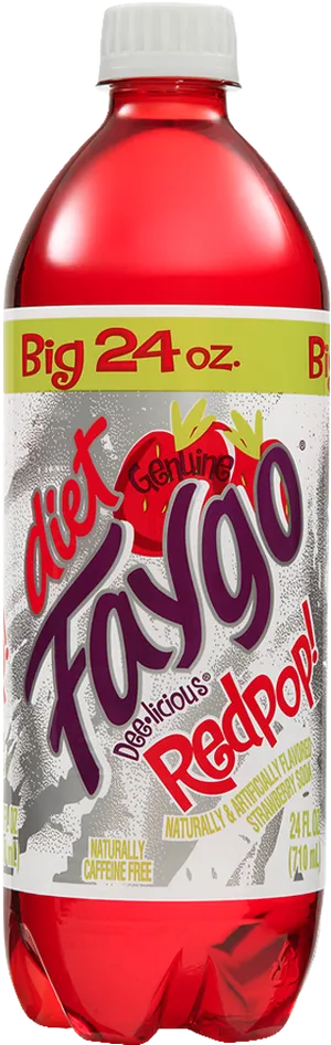 Diet Faygo Redpop Soda Bottle24oz PNG Image