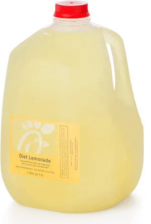 Diet Lemonade Gallon Jug PNG Image