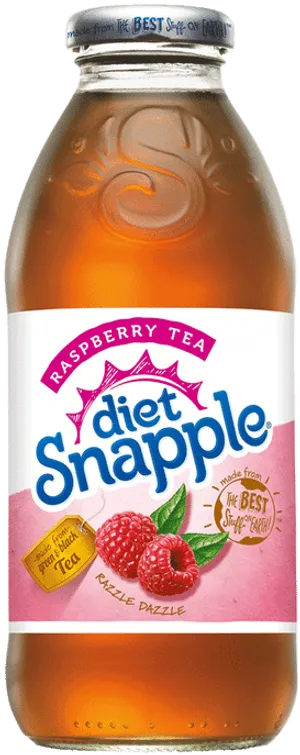 Diet Snapple Raspberry Tea Bottle PNG Image