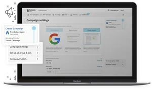 Digital Ad Campaign Creation Interface PNG