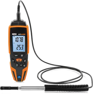 Digital Anemometer Thermometer H T106 PNG Image