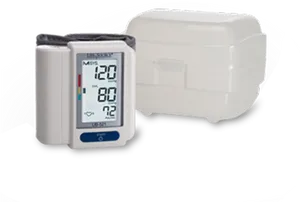 Digital Blood Pressure Monitorwith Cuff PNG Image