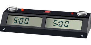 Digital Chess Clock Display5 P M PNG Image