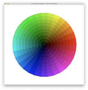 Digital Color Wheel Gradient Brightness PNG Image