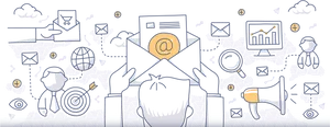 Digital Communication Network Illustration PNG Image