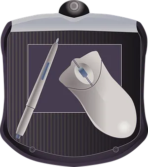 Digital Drawing Tabletand Stylus PNG Image