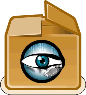 Digital Eye Surveillance Folder Icon PNG Image